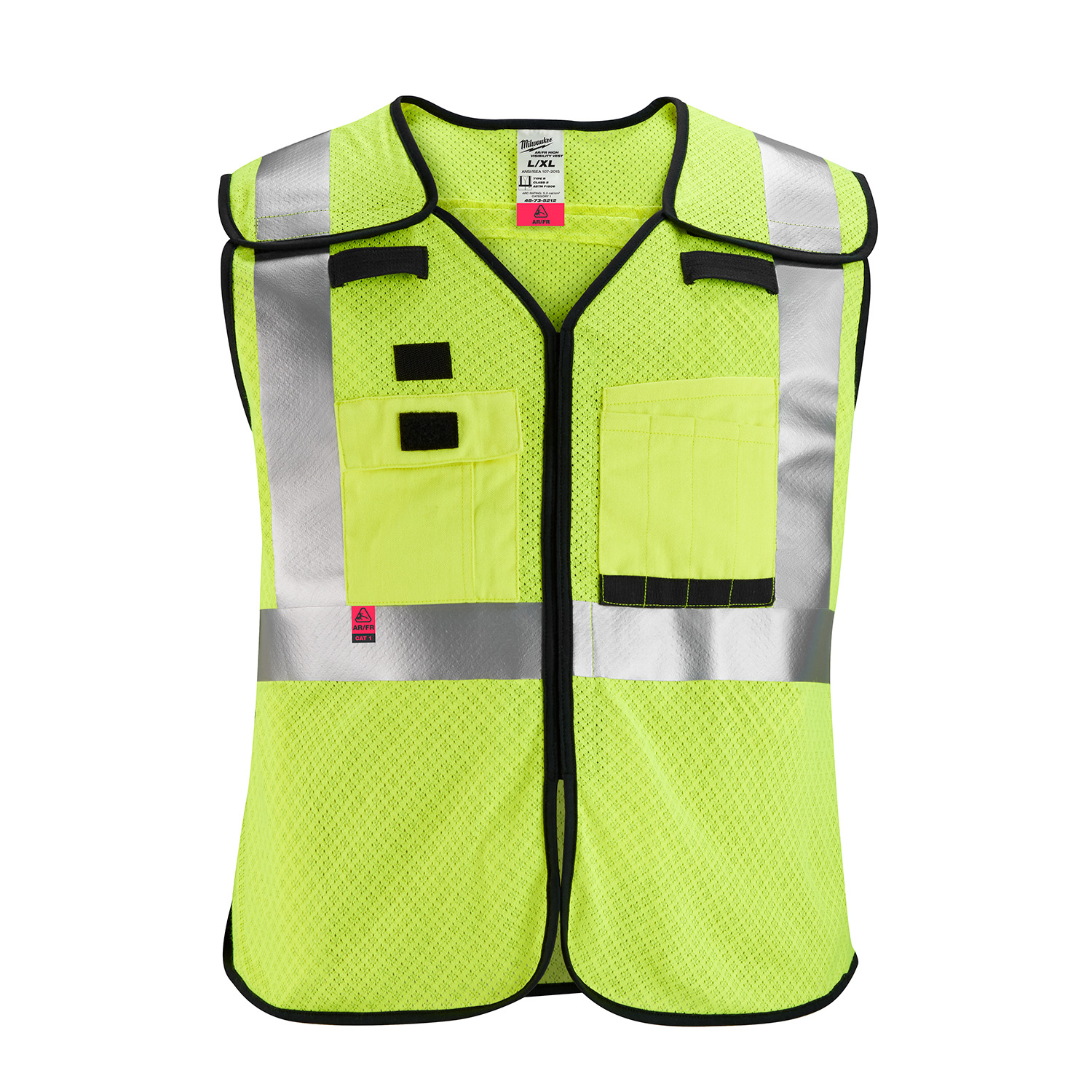 48 73 5211 AR FR Cat 1 Class 2 Breakaway Mesh Safety Vest Hi Viz