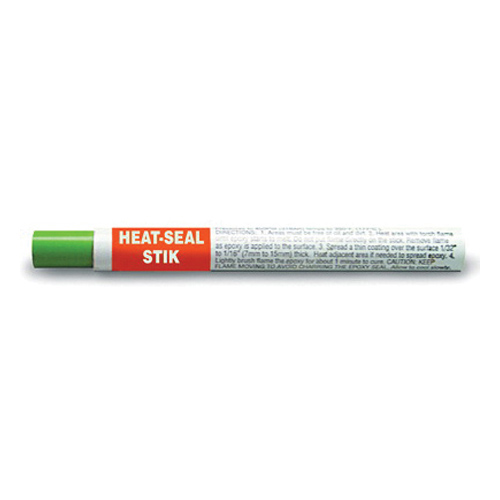 LA-CO® HEAT-SEAL STIK® 011575 Premixed Epoxy Sealer, 0.375 oz Stick, Solid,  Green