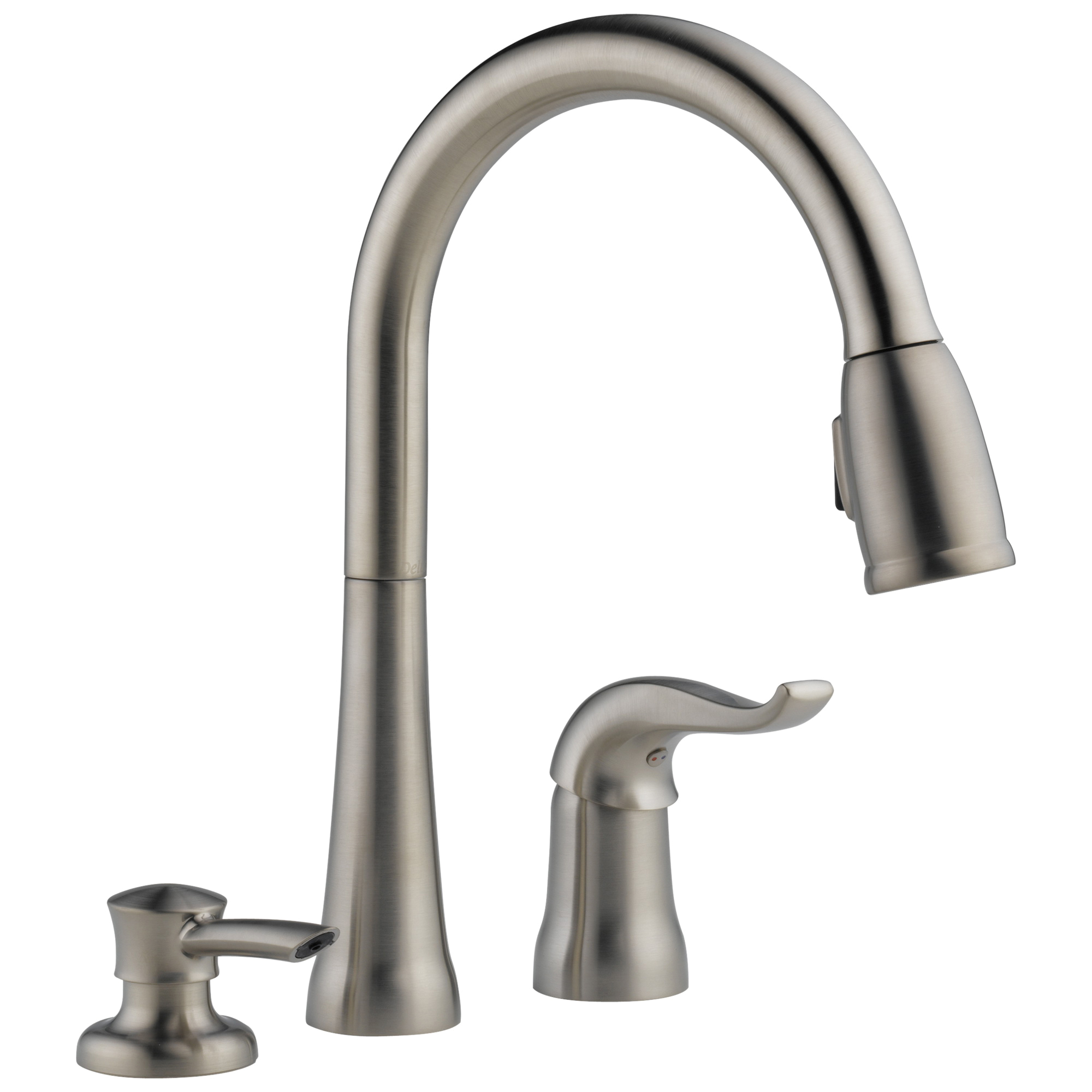 DELTA® 16970-SSSD-DST Kitchen Faucet, Kate®, 1.8 gpm, Stainless