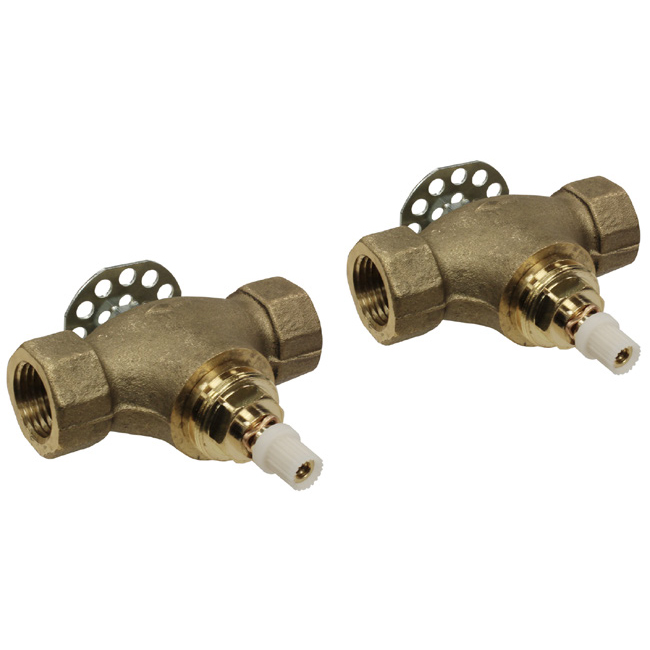 Rohl® U.3261R-2 Pair 1/2 in Valves Roughs for Wall Mount Cross Set