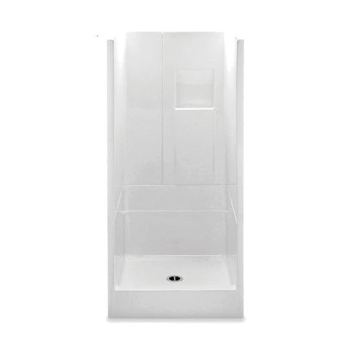 Aquatic 1363TRIO-WH Everyday 3-Piece Remodeline Sectionals Shower, 36 in L  x 36 in W x 72-3/4 in H, Gel-Coated/White, Domestic | First Supply