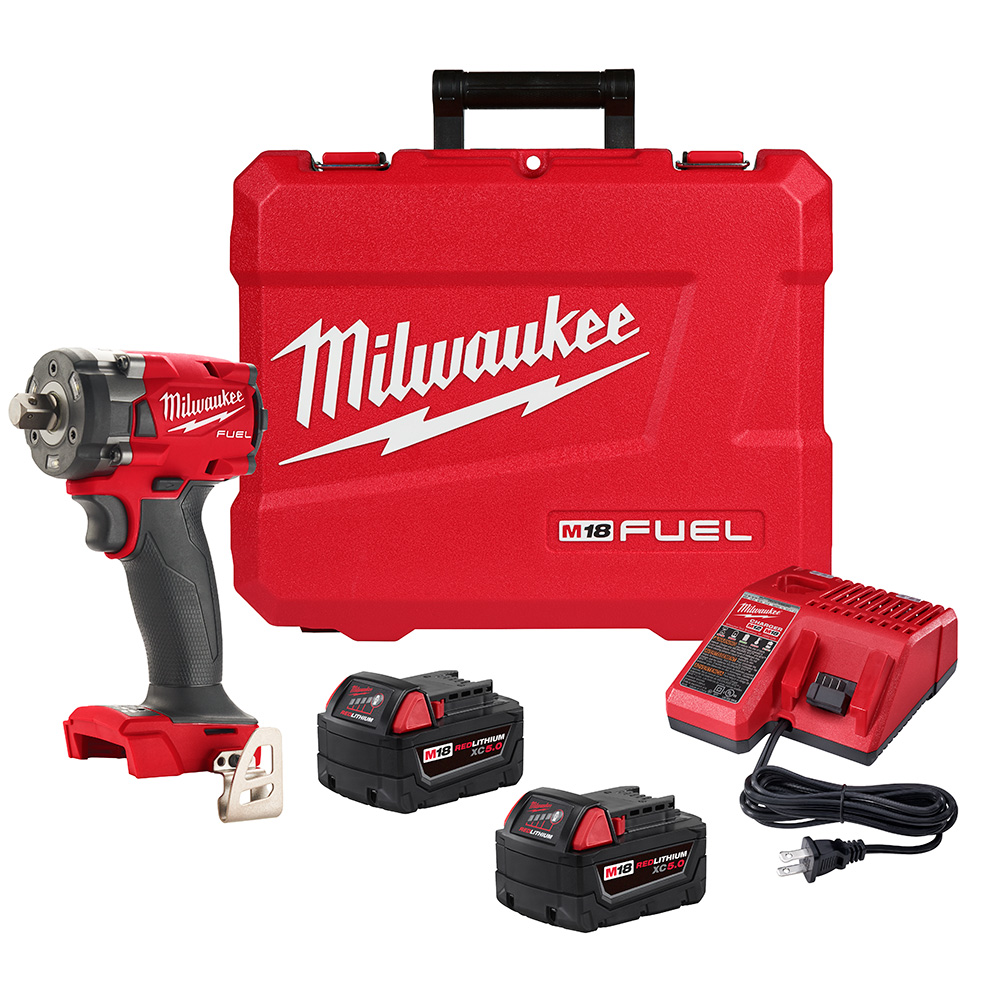 Milwaukee® 2855-22 M18 FUEL™ 1/2 in Compact Impact Wrench Kit With