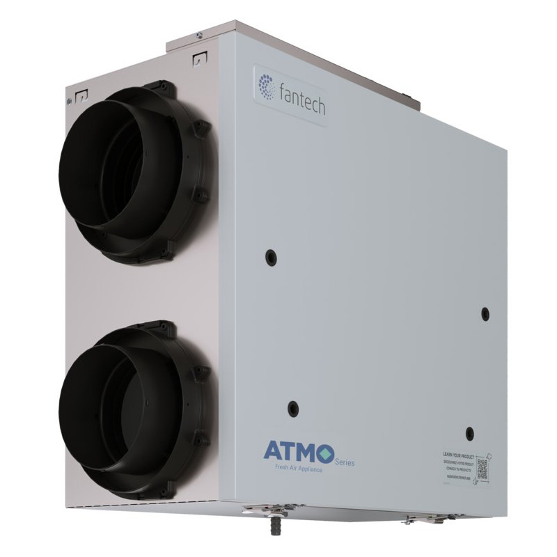 463888 ATMO™150H Fresh Air Appliance, Side duct connection HRV