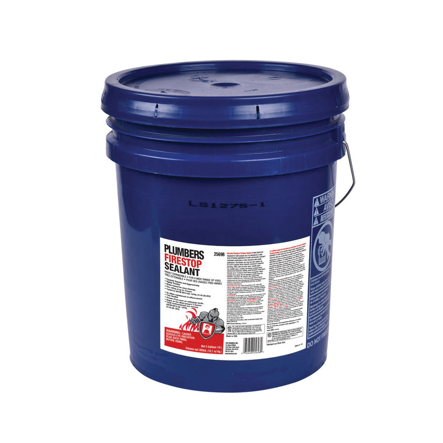 25698 Firestop Caulk, Pail Container, Clear, 35 g/L VOC | First Supply