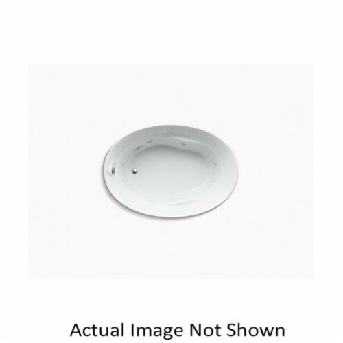 Kohler 1337 Hn 96 Serif Bathtub Whirlpool Oval 60 In Lx43 In W End Drain Biscuit First Supply