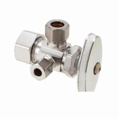 CR1900DVX C Multi-Turn Dual Outlet/Dual-Shut-Off Angle Stop, Brass