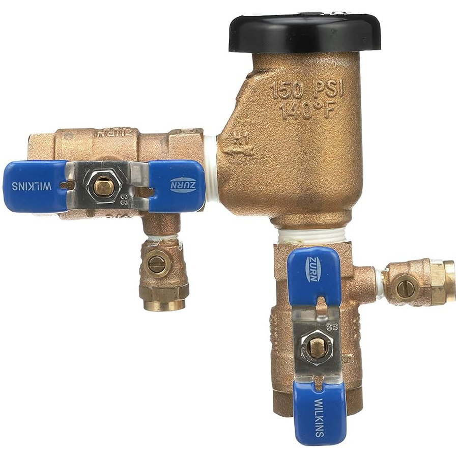 1-710 Backflow Preventer, 1 in, Bronze Body, Pressure Vacuum Breaker ...