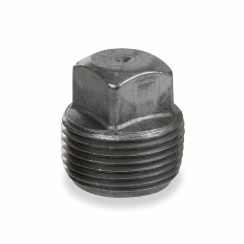 Square Head Pipe Plug, 1/4 in, NPT, 150 lb, Malleable Iron, Black ...