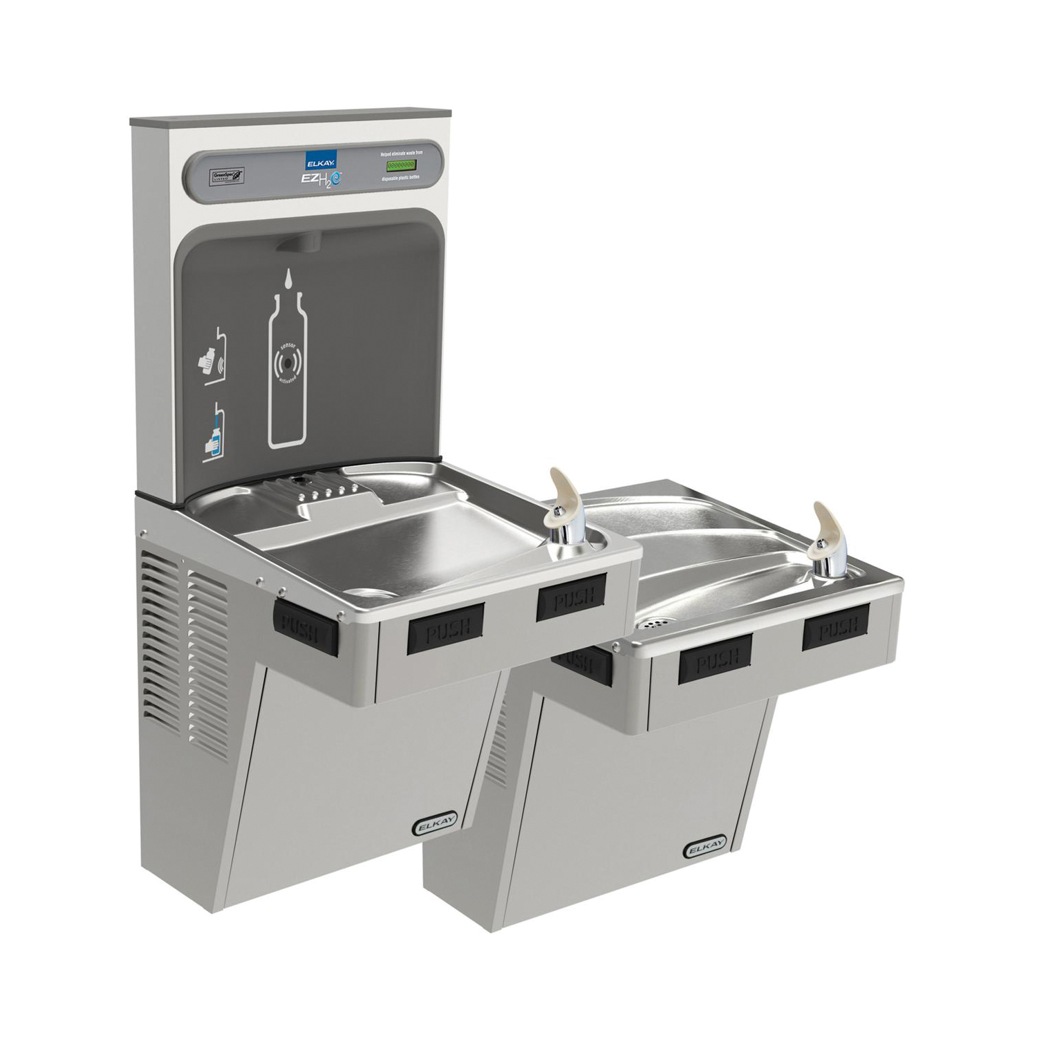 EMABFTL8WSLK EZH2O® Non-Filtered Bottle Filling Station and Cooler