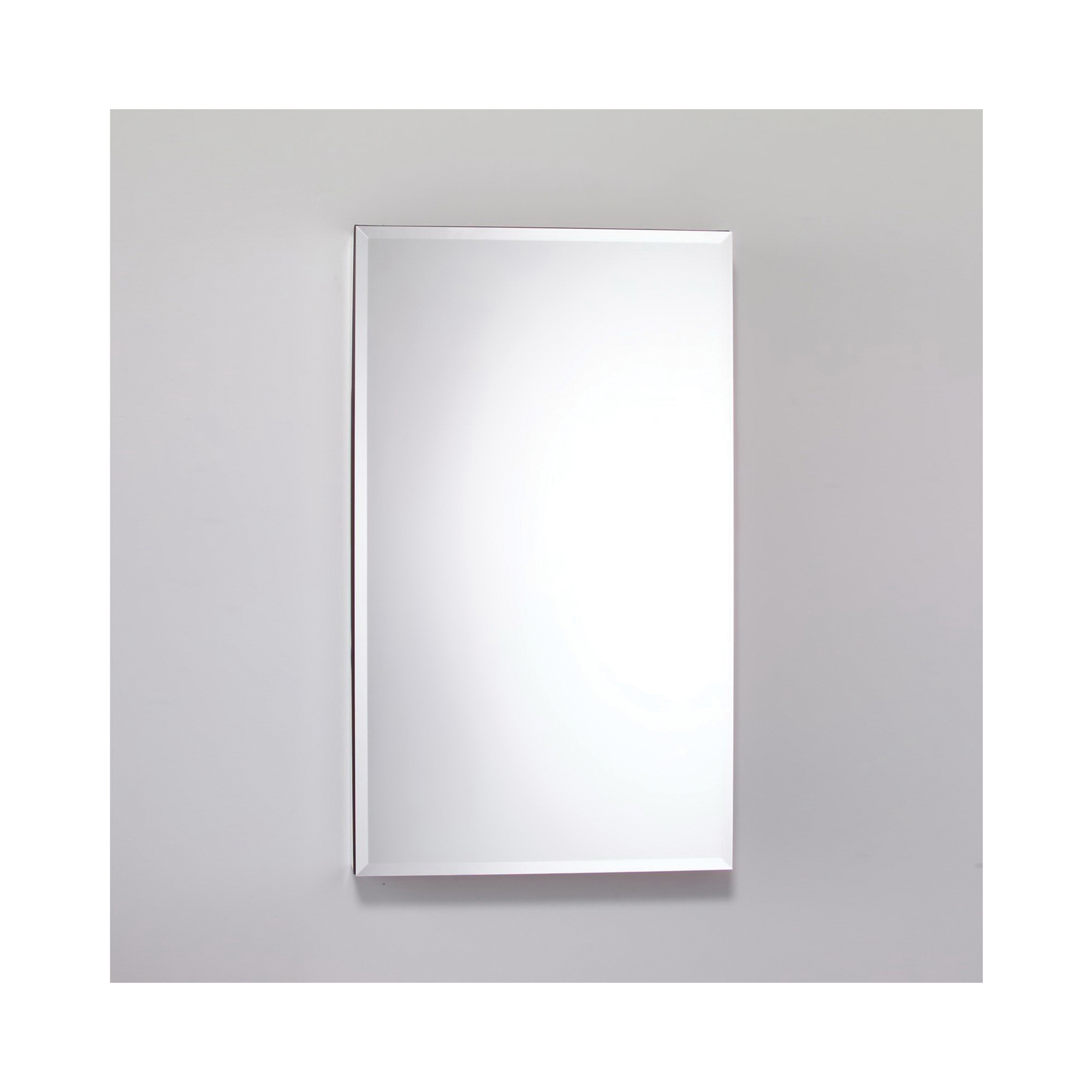 Robern Plm2430wb Pl Series Flat Top Medicine Cabinet With Safeseal Gasket And Interior Beveled Edge Mirror 24 In Oawx30 In Oah Rust Free Aluminum White First Supply