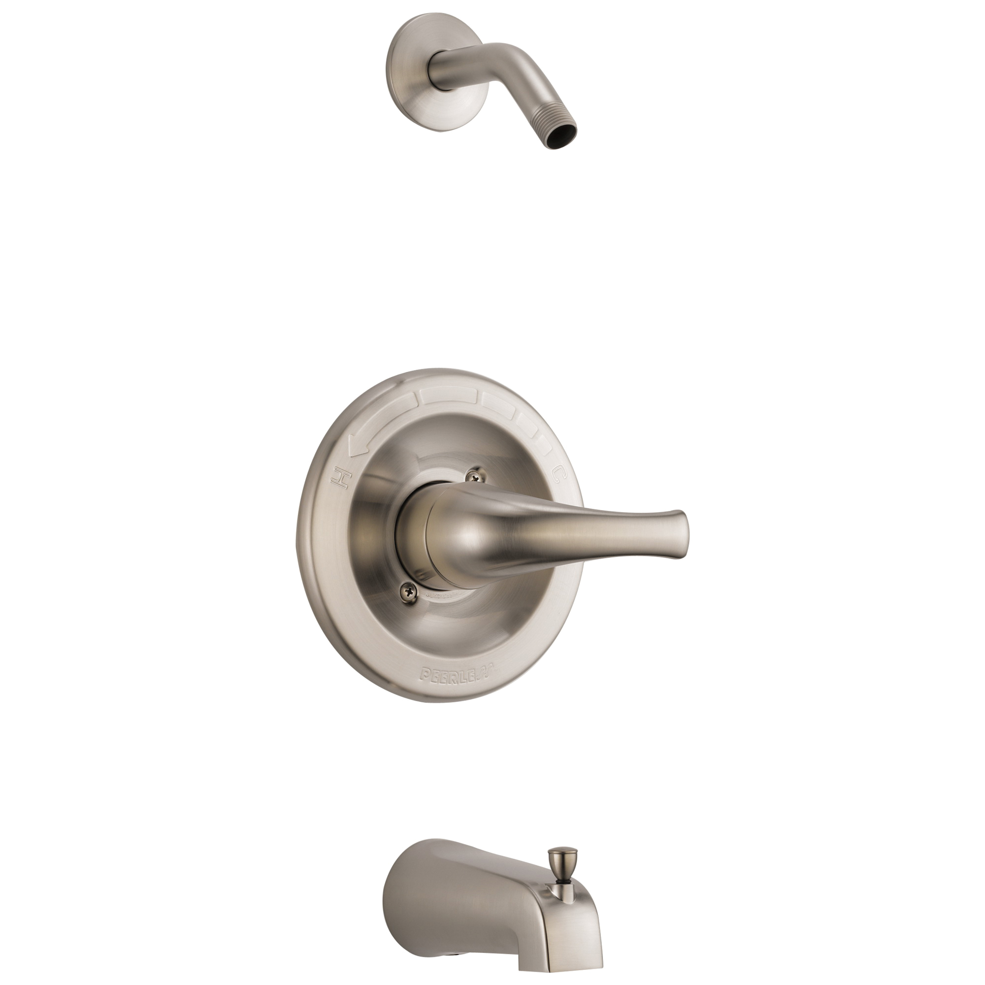 Peerless Ptt1773 Bnlhd Choice 1 Function Tub And Shower Trim 1 5 Gpm Shower Hand Shower Yes No No Brushed Nickel First Supply