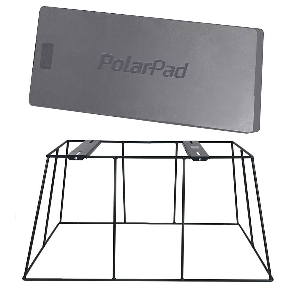 Quick-Sling® Mounting Bundle: 18X32X18 Mini Split Steel Stand, 36x24x3 PolarPad